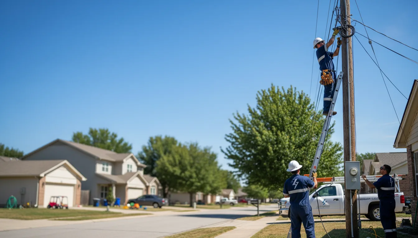 Residential electrician providing installation services in Valley Park, MS